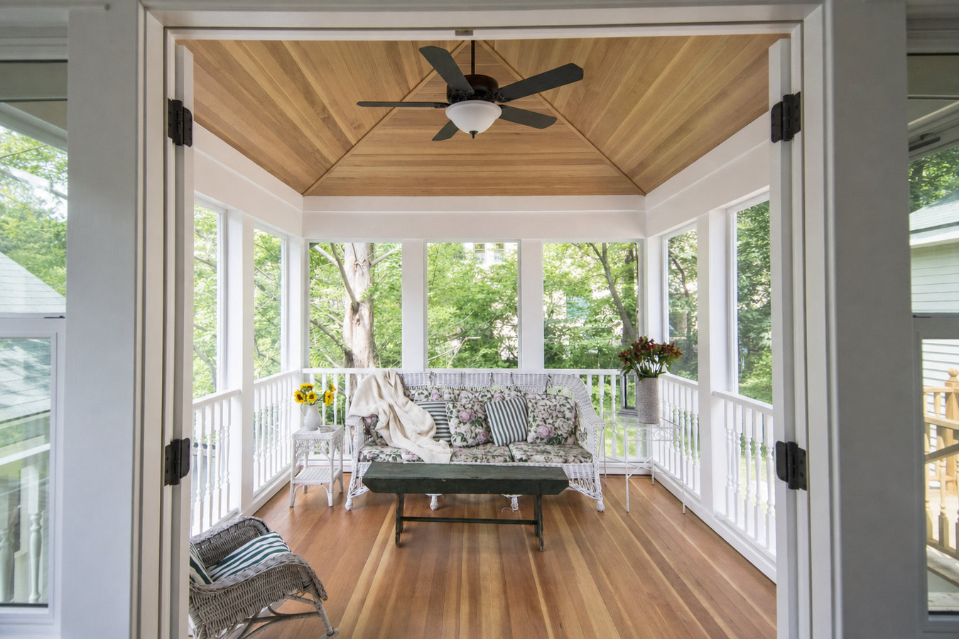 Screened-in porches and screened decks